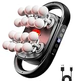 Pistolet de Massage à 16 Têtes, Pistolet Masseur avec 9 Modes et 20 Vitesses, Massage Gun avec Lumière Rouge pour Soulager Les Douleurs Musculaire du Dos, de la Taille et des Jambes Et Tout Le Corps