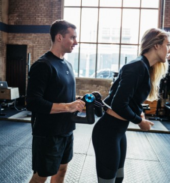 Pistolet de massage contre rouleau en mousse